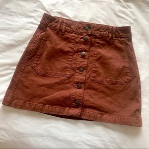 American Eagle Corduroy Mini Skirt